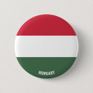 Badge Rond 5 Cm Drapeau mignon Hongrie patriotique