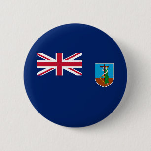 Badge Rond 5 Cm Drapeau Montserrat