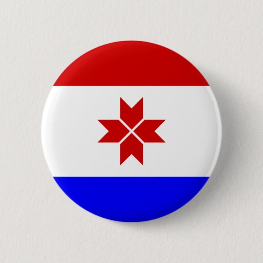 Badge Rond 5 Cm Drapeau Mordovia (Devant)