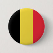 Badge Rond 5 Cm Drapeau national belge (Devant)
