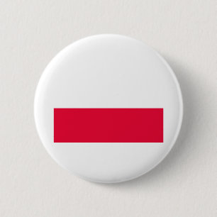Badge Rond 5 Cm Drapeau national de Pologne - Rzeczpospolita Polsk