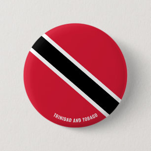 Badge Rond 5 Cm Drapeau national de Trinité-et-Tobago Café patriot