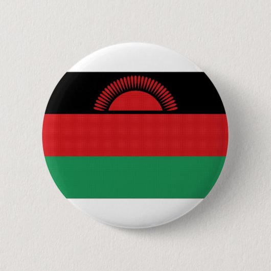 Badge Rond 5 Cm Drapeau national du Malawi (Devant)