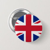 Badge Rond 5 Cm Drapeau national du Royaume-Uni (Devant & derrière)
