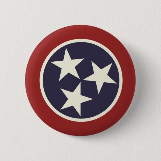 Badge Rond 5 Cm Drapeau national du Tennessee (Devant)