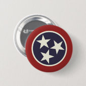 Badge Rond 5 Cm Drapeau national du Tennessee (Devant & derrière)