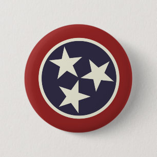 Badge Rond 5 Cm Drapeau national du Tennessee