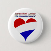 Badge Rond 5 Cm Drapeau néerlandais (Devant)