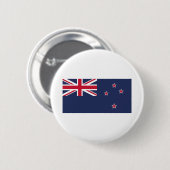 Badge Rond 5 Cm Drapeau néo-zélandais (Devant & derrière)