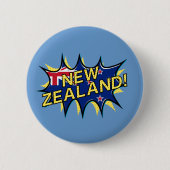 Badge Rond 5 Cm Drapeau néo-zélandais style kapow star (Devant)
