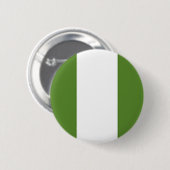 Badge Rond 5 Cm Drapeau nigérian (Devant & derrière)