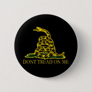 Badge Rond 5 Cm Drapeau noir et jaune, ne me touchez pas !
