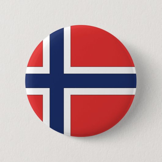 Badge Rond 5 Cm Drapeau norvégien (Devant)
