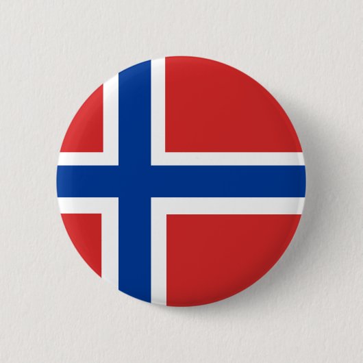 Badge Rond 5 Cm Drapeau norvégien (Devant)