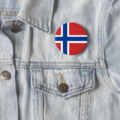 Badge Rond 5 Cm Drapeau norvégien (En situation)