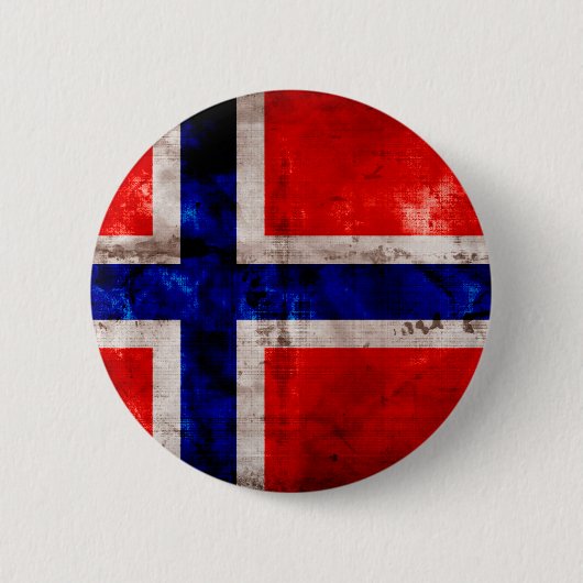 Badge Rond 5 Cm Drapeau norvégien (Devant)