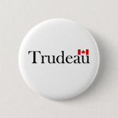 Badge Rond 5 Cm Drapeau officiel canadien de Justin Trudeau (Devant)