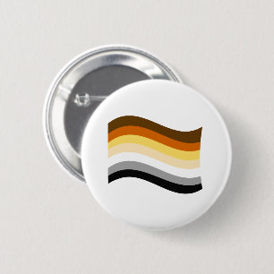Badge Rond 5 Cm Drapeau ondoyant de la fierté de l'ours
