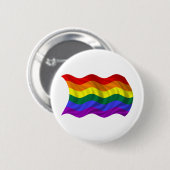 Badge Rond 5 Cm Drapeau onduleux de liberté (Devant & derrière)