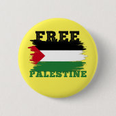 Badge Rond 5 Cm Drapeau palestinien Libérer la résistance palestin (Devant)