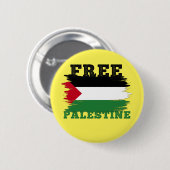 Badge Rond 5 Cm Drapeau palestinien Libérer la résistance palestin (Devant & derrière)