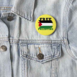 Badge Rond 5 Cm Drapeau palestinien Libérer la résistance palestin