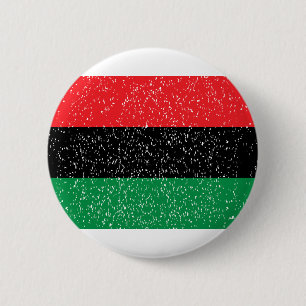 Badge Rond 5 Cm Drapeau panafricain, histoire noire afro-américain