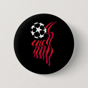 Badge Rond 5 Cm Drapeau patriotique Usa Football pour femmes Enfan
