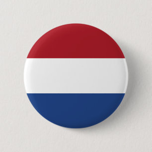 Badge Rond 5 Cm Drapeau Pays-Bas patriotique