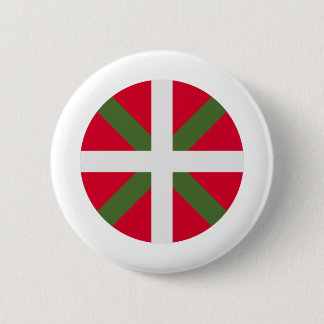Badge Rond 5 Cm Drapeau Pays Basque