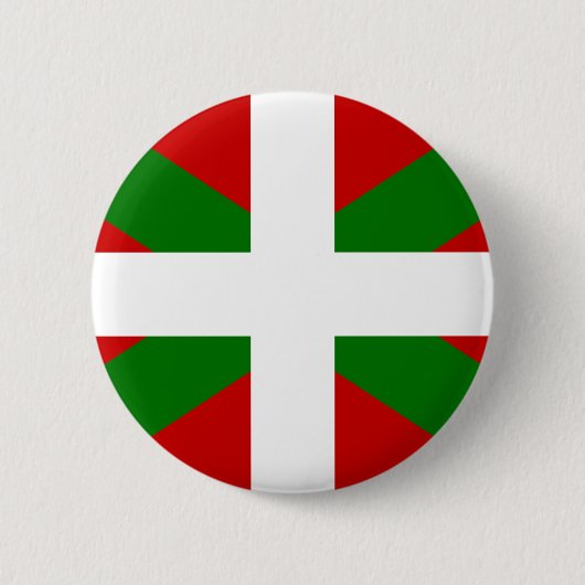 Badge Rond 5 Cm Drapeau pays Basque euskadi (Devant)