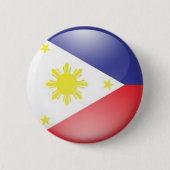 Badge Rond 5 Cm Drapeau philippin (rond) (Devant)