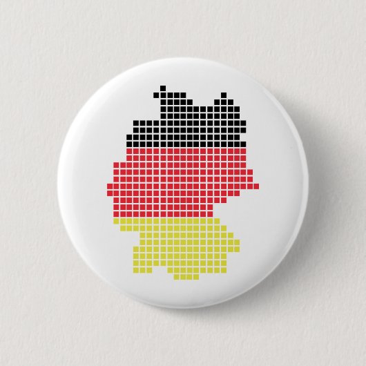 Badge Rond 5 Cm drapeau pixel allemand (Devant)