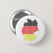 Badge Rond 5 Cm drapeau pixel allemand (Devant & derrière)