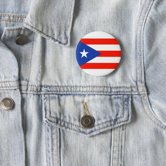 Badge Rond 5 Cm Drapeau portoricain Boricua Banderas 4Julia (En situation)