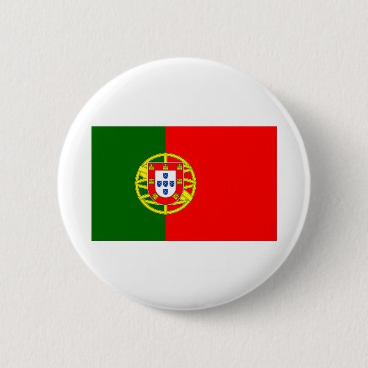 Badge Rond 5 Cm Drapeau Portugal (Devant)