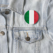 Badge Rond 5 Cm Drapeau pour le bouton de l'Italie (En situation)