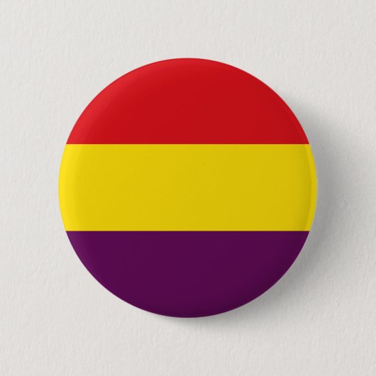 Badge Rond 5 Cm Drapeau républicain espagnol República Española Bu (Devant)