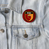 Badge Rond 5 Cm Drapeau rom (En situation)