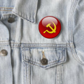 Badge Rond 5 Cm Drapeau russe (En situation)