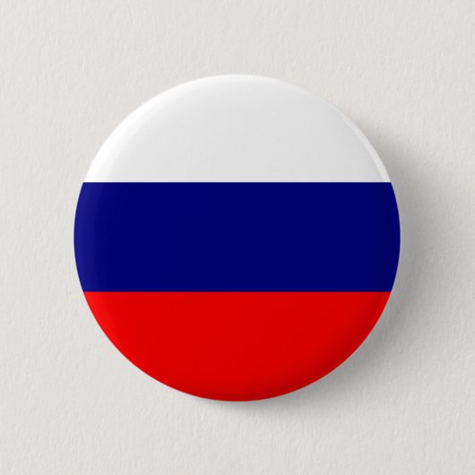 Badge Rond 5 Cm Drapeau russe (Devant)