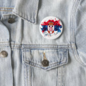 Badge Rond 5 Cm Drapeau serbe Serbie (En situation)