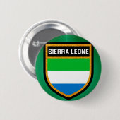 Badge Rond 5 Cm Drapeau Sierra Leone (Devant & derrière)