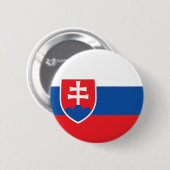 Badge Rond 5 Cm Drapeau slovaque (Devant & derrière)