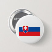 Badge Rond 5 Cm Drapeau Slovaquie (Devant & derrière)