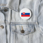 Badge Rond 5 Cm Drapeau Slovaquie (En situation)