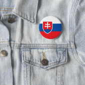 Badge Rond 5 Cm Drapeau Slovaquie (En situation)