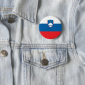 Badge Rond 5 Cm drapeau slovenia (En situation)