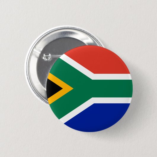 Badge Rond 5 Cm drapeau sud-africain (Devant & derrière)