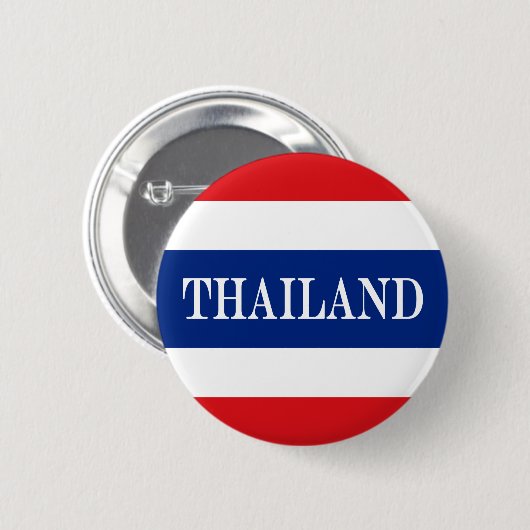 Badge Rond 5 Cm Drapeau thaïlandais (Devant & derrière)